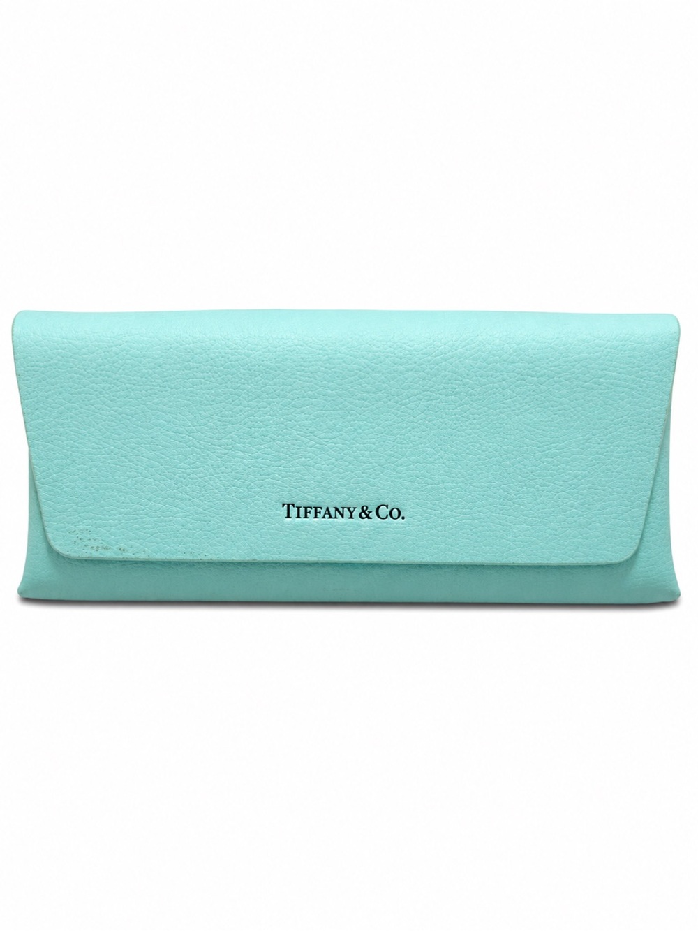 Tiffany & Co. Tiffany Blue Leather Eyewear Case with Logo